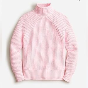 NWT J CREW RELAXED ROLLNECK SWEATER~PINK~SIZE XS